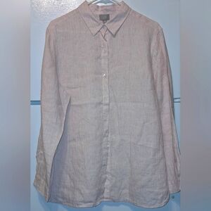 J. JILL long sleeve PINK stripe Shirt 1X